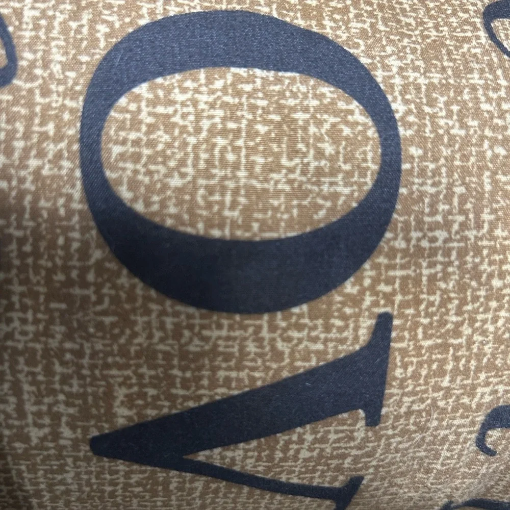 Brown Text Print King Bedding Set